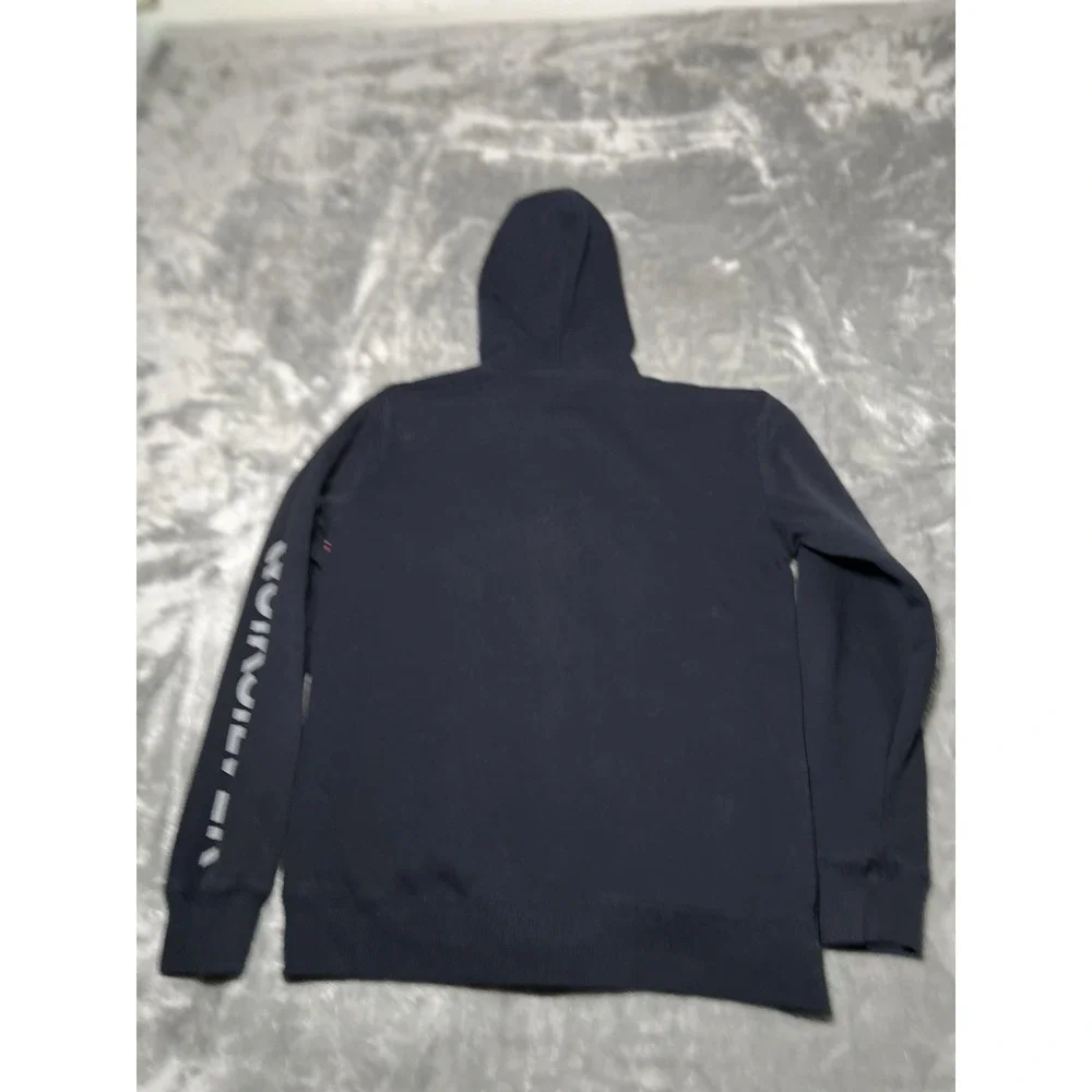 Quiksilver Hoodie Boys Large Blue Long Sleeve Full Zip Cotton Blend